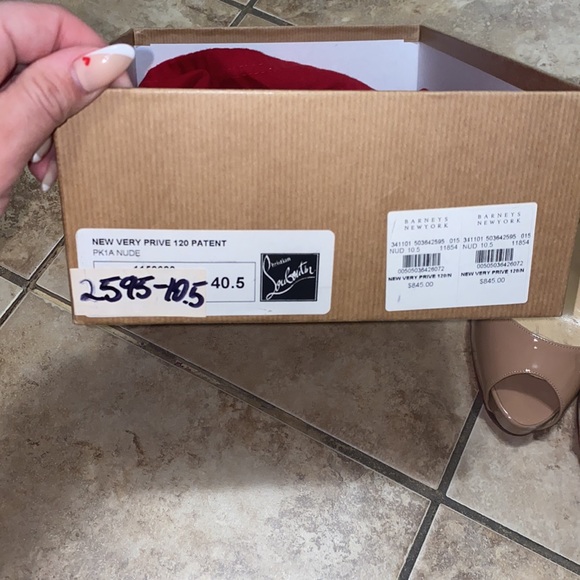 very prive 120 patent nude Christian Louboutin - Picture 10 of 11